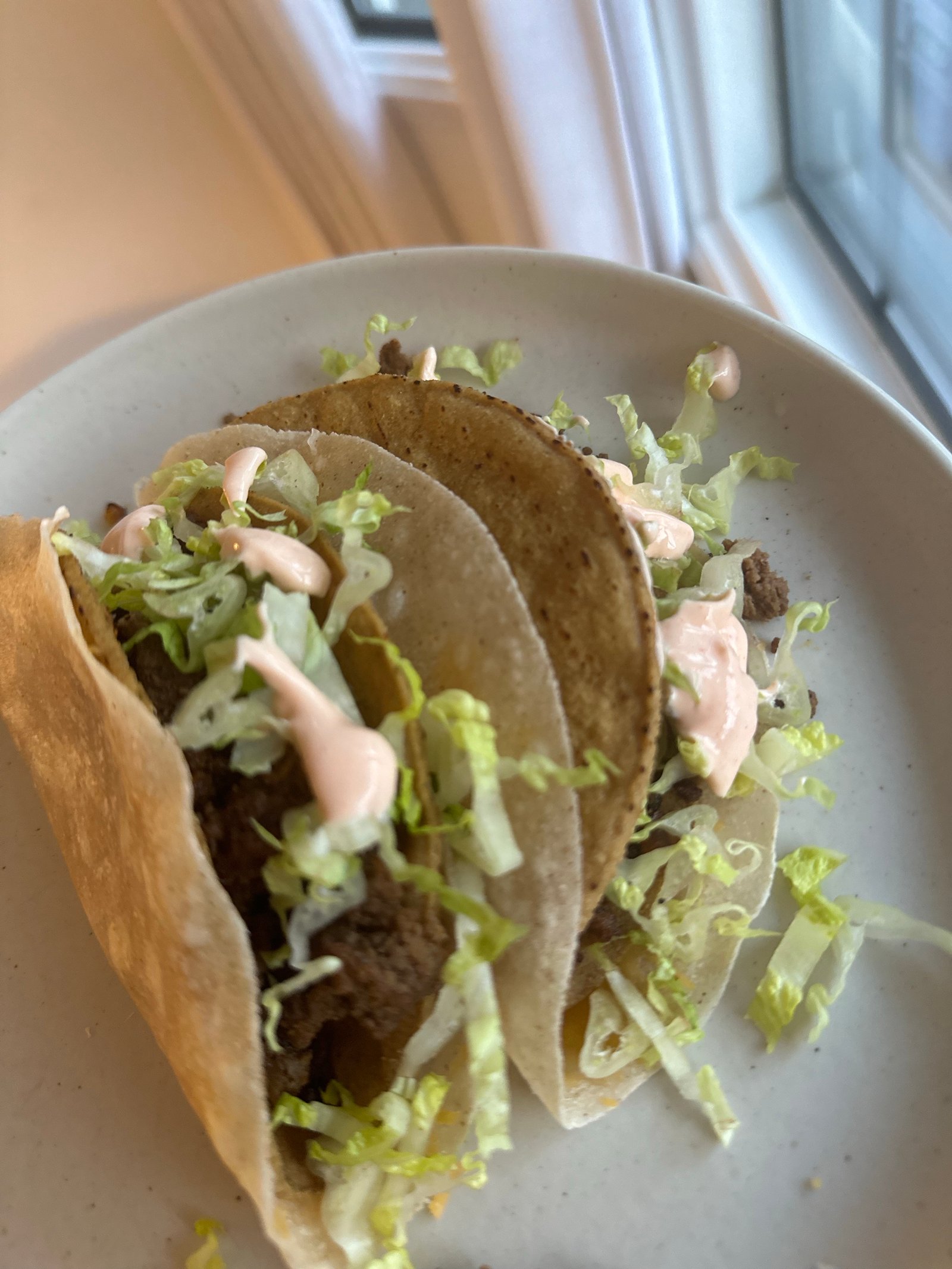 Grain free cheesy gordita crunch made with almond flour tortillas